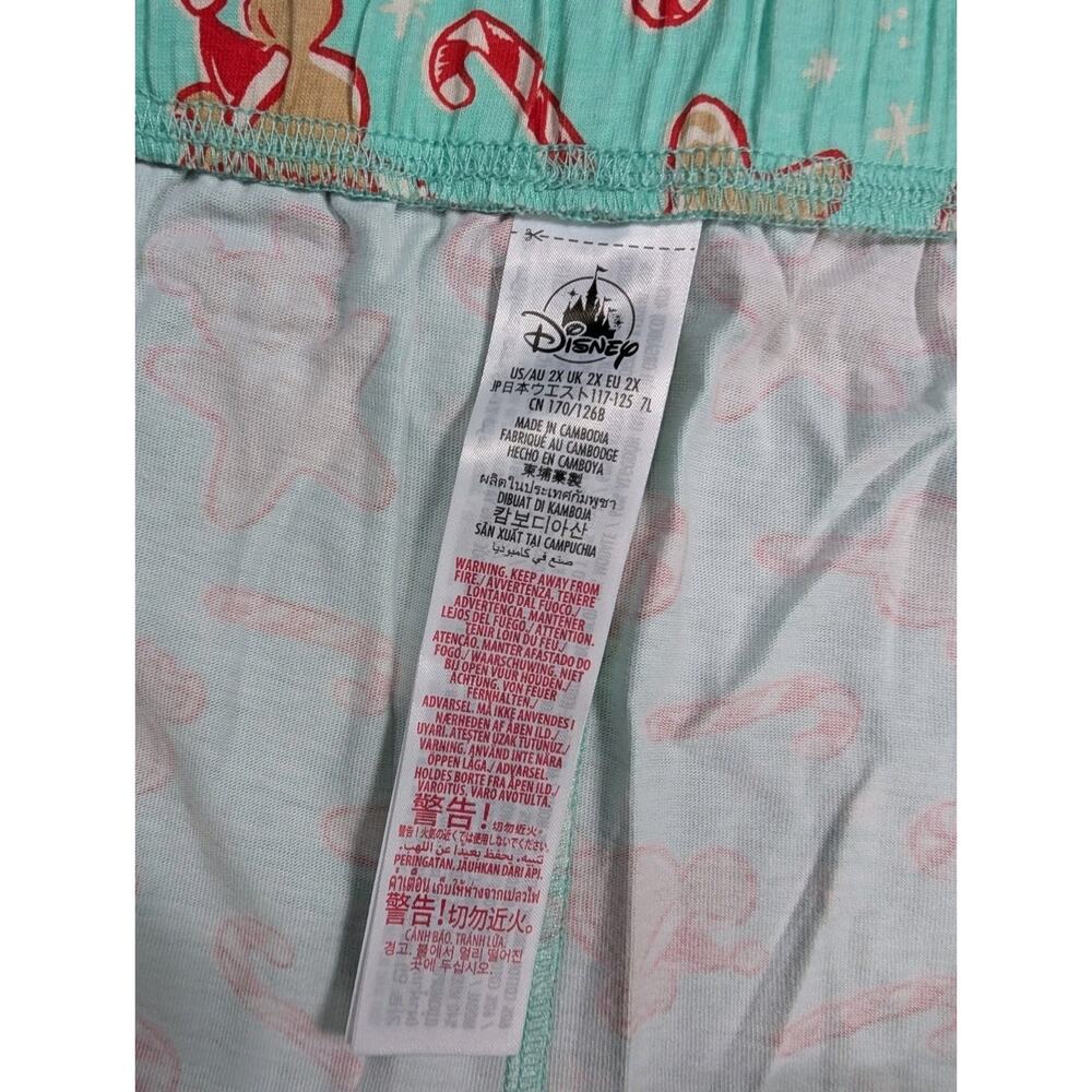 Disney Store Mickey Mouse & Friends Mint Holiday Pajama 2X Gingerbread Candy Can - Picture 11 of 12